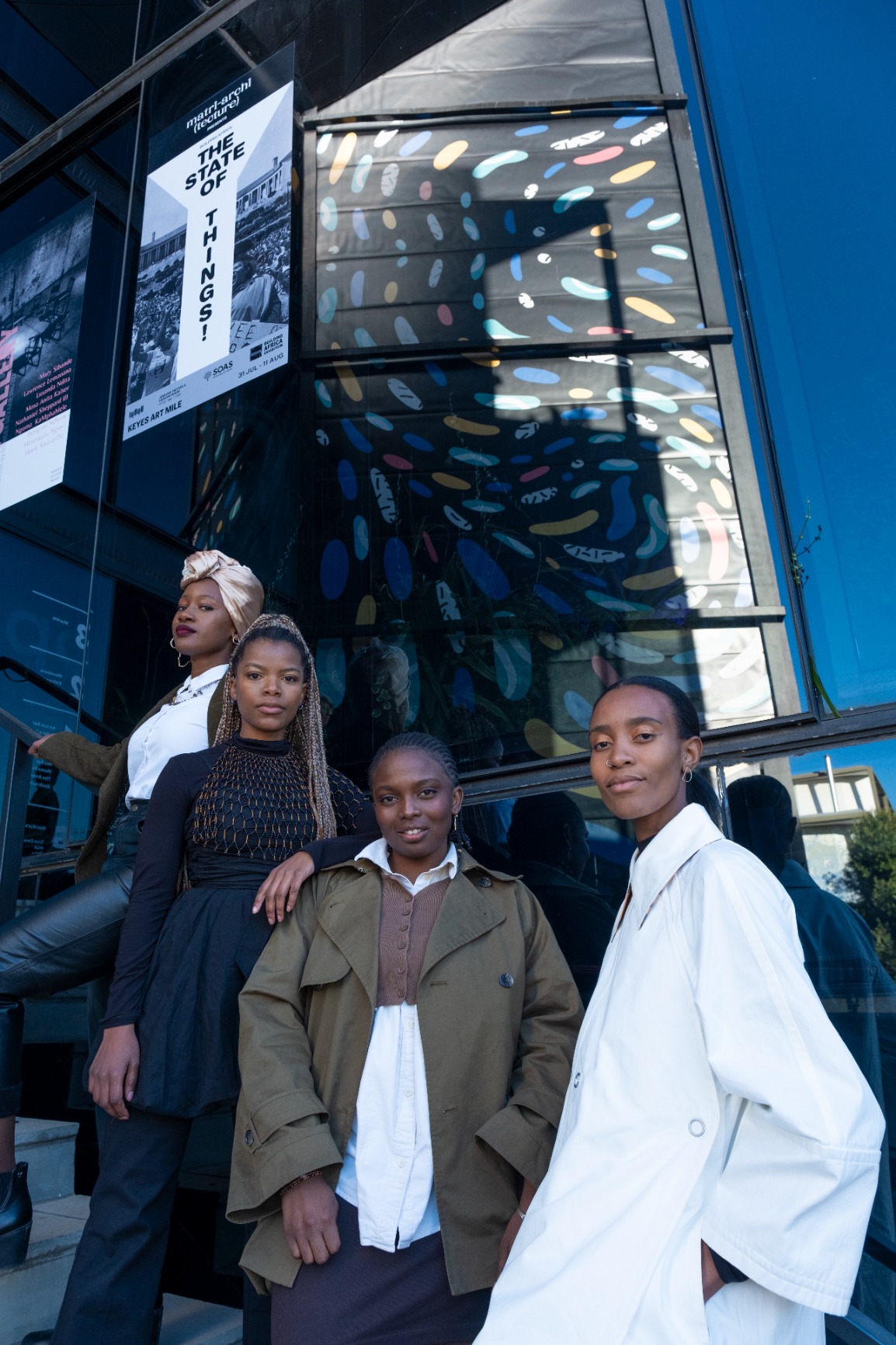 Photo of team (left to right): Tapiwa Manase, Tshego Mako, Aude Tollo and Khensani Jurczok-de Klerk